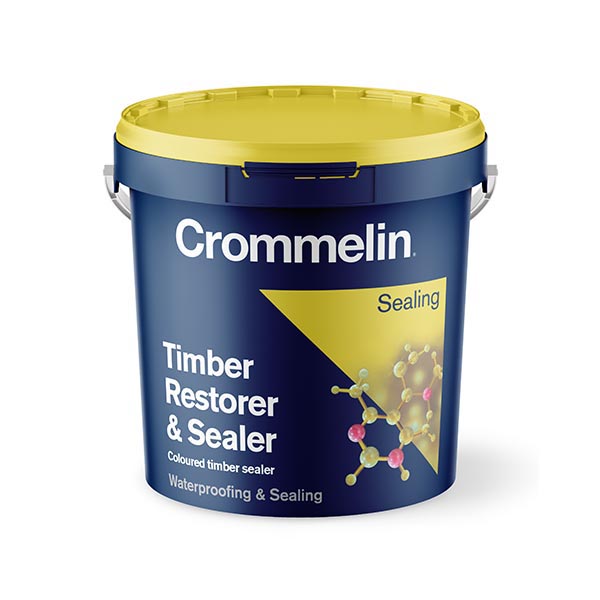 Crommelin Timber Restorer & Sealer Teak 4 Litres Water Based Sealer