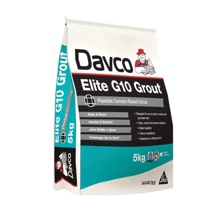 Davco Elite G10 Grout 101 Blackest Black 5kg Tile grout TradieCart