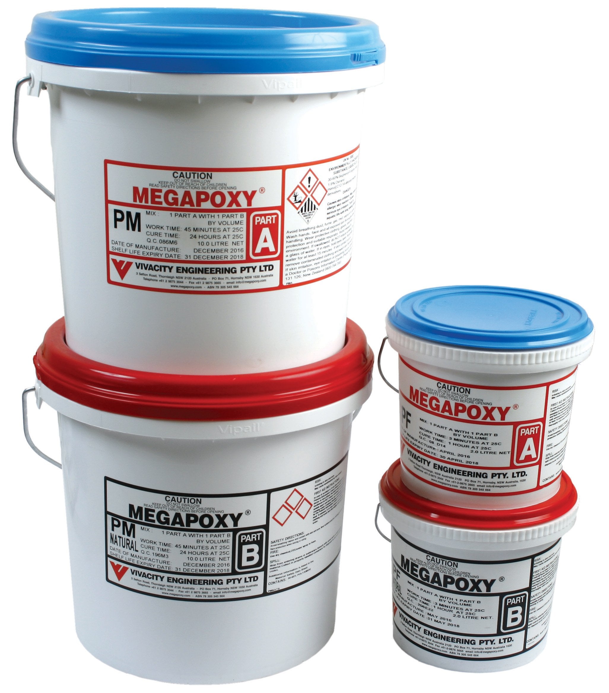 Megapoxy PM White 4 Litre Kit Epoxy Adhesive TradieCart
