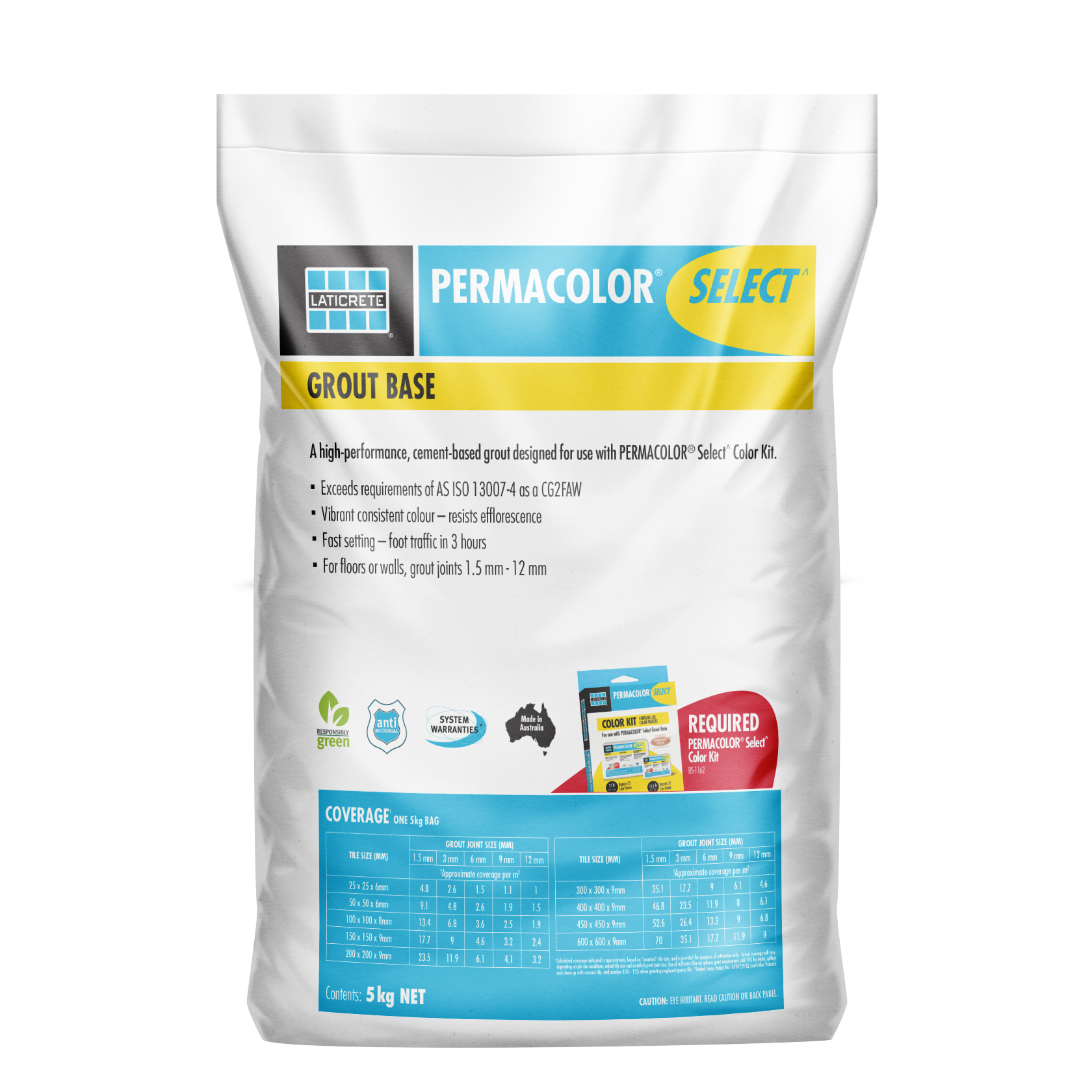 Laticrete Permacolor Select 60 Dusty Grey 100gm Colour Kit Tile Grout