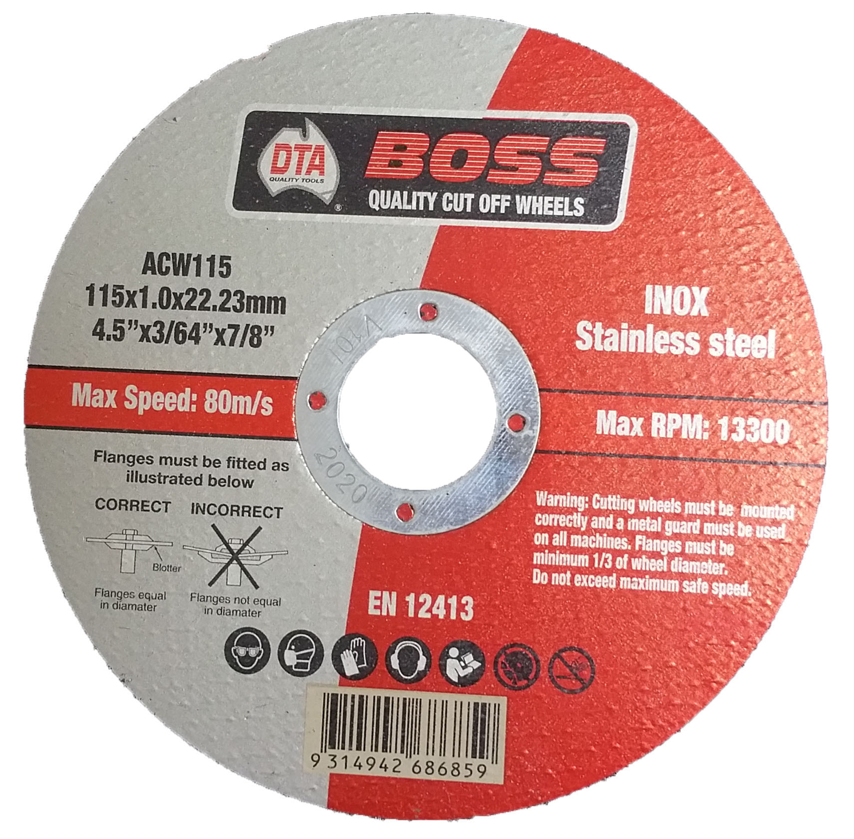 DTA Abrasive Cutoff Wheel 125mm Blade TradieCart