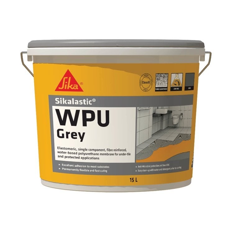 Sika Sikalastic WPU Grey 15 Litres Water Based Polyurethane ...