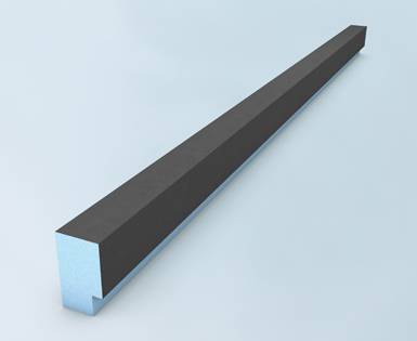 SPARES2GO Universal Hob Seal Tape - Self-Adhesive Foam Strip 10mm Wide X 2.5m Long, Black