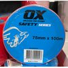 OX Tools Barrier Tape 75mm X 100m - Tradie Cart