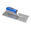 BAT Stainless Steel Notched Trowel Soft Grip 4mm - Tradie Cart