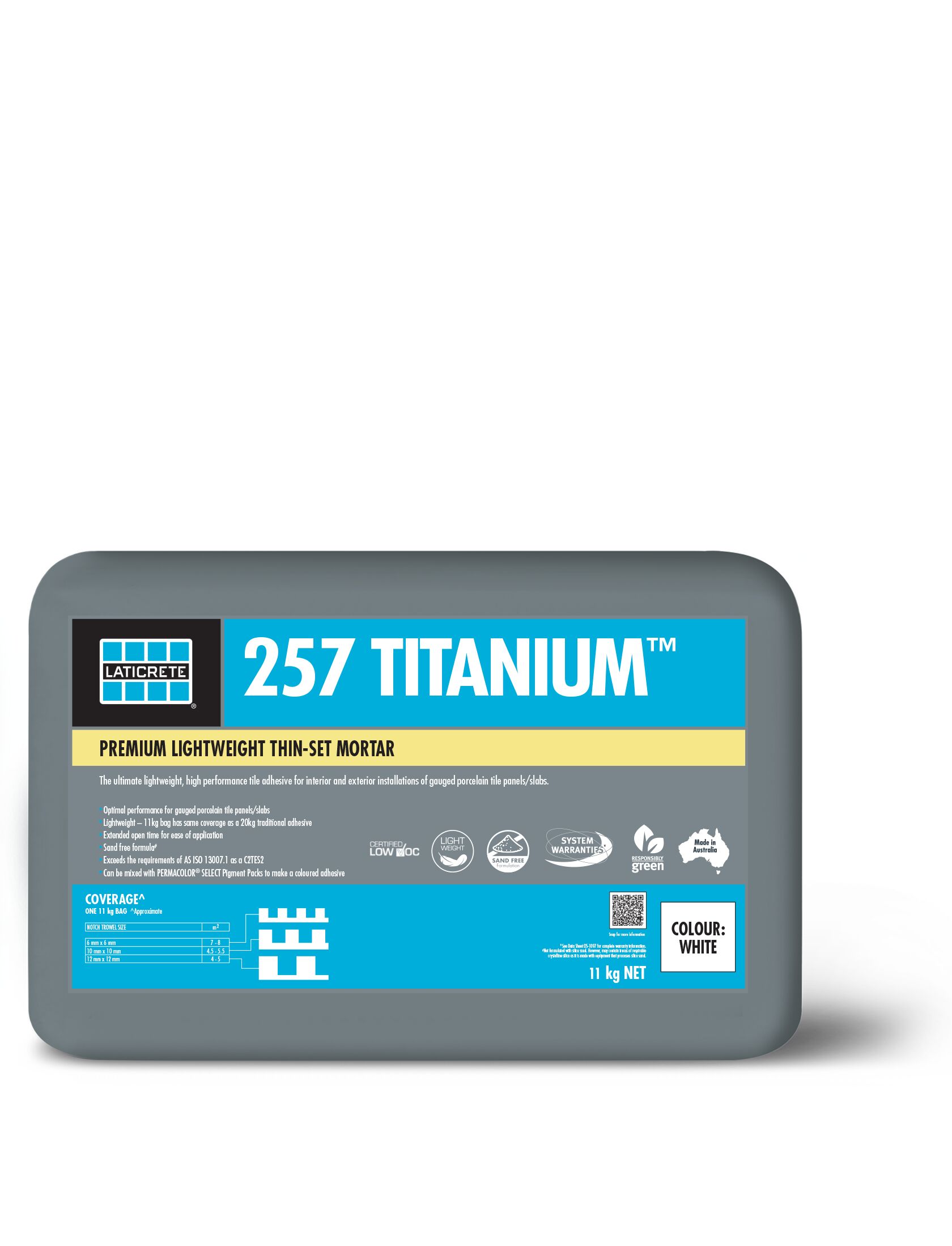 Laticrete 257 Titanium White 11kg Lightweight Tile Adhesive TradieCart