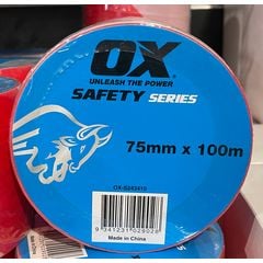 OX Tools Barrier Tape 75mm X 100m - Tradie Cart