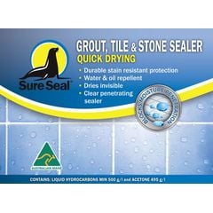 Sure Seal Grout, Tile & Stone Sealer Quick Drying 4 Litres - Tradie Cart