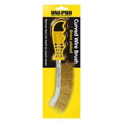 Uni Pro Curved Brass Wire Brush - Tradie Cart