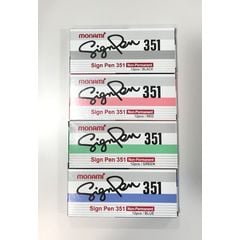 Monami Sign Pen Red 0.7mm 12 pcs - Tradie Cart