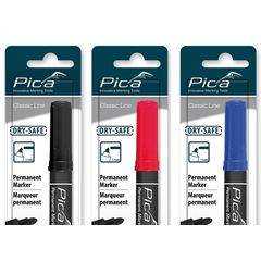 Pica Marker Classic Permanent Marker Blue Bullet tip 1-4mm Marking - Tradie Cart