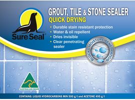 Sure Seal Grout, Tile & Stone Sealer Quick Drying 1 Litre - Tradie Cart