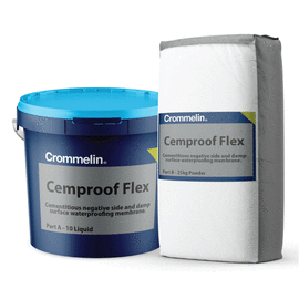 Crommelin Cemproof Flex Grey 35kg 2 Part Cement Based Membrane - Tradie Cart