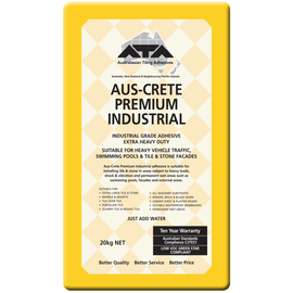 ATA Aus-Crete Premium Industrial (Yellow Bag) No Rubber White 20kg Tile Adhesive - Tradie Cart