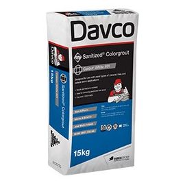 Davco Sanitized Colorgrout #01 White 1.5kg Tile grout - Tradie Cart