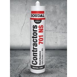Soudal Contractors 701 NS Off white 300ml Cartridge Silicone - Tradie Cart