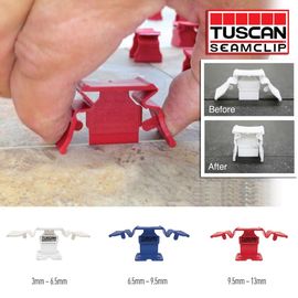 Tuscan Seamclip Red 10-12mm X 500pcs - Tradie Cart
