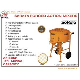 Soroto Screed Mixer 100 Liters - Tradie Cart