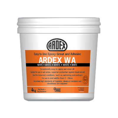 Expoxy resin cleaner in grout application ARDEX RG Cleaner