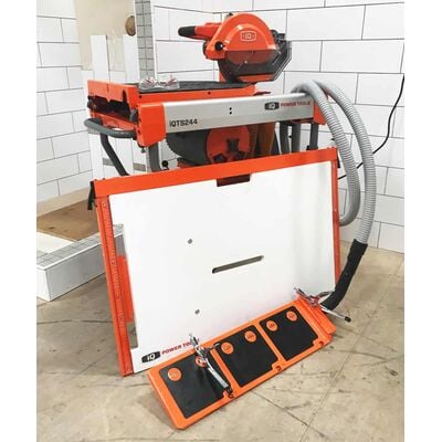 Dustless outlet tile saw