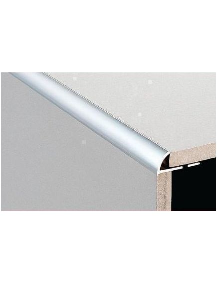 DTA Aluminum Round Edge Tiling Angle Bright Silver 6mm X 3m - Tradie Cart