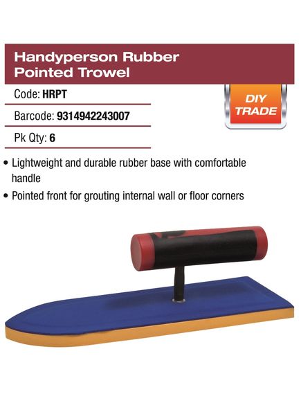 DTA Rubber Pointed Grouter - Tradie Cart