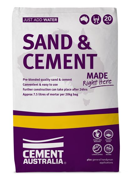 Cement Australia Sand & Cement 20kg - Tradie Cart