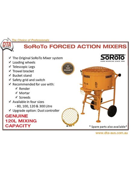 Soroto Screed Mixer 120 Litres - Tradie Cart