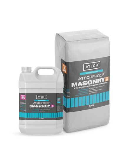 TradieCart:Atech Atechproof MASONRY kit Grey 18 Litres Kit Cement Based Membrane