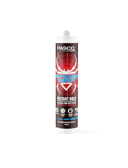 Tradie Cart Pasco Spider Grip White 290ml Instant Hold Adhesive