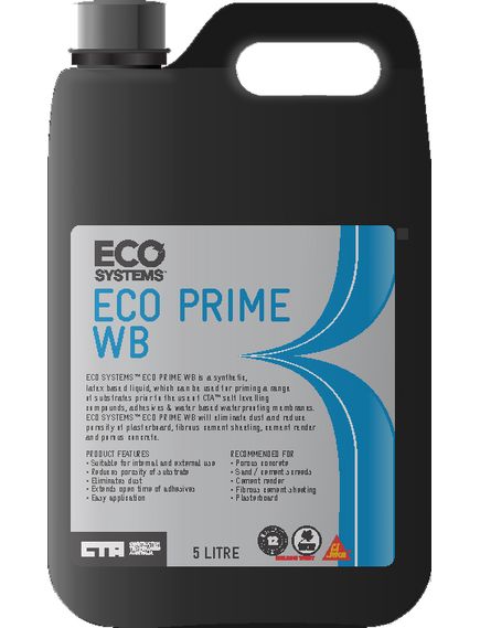 Sika Eco Systems Eco Prime WB Primer 5 Litres - Tradie Cart