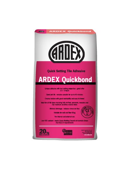 Ardex Quickbond Off White 20kg Fast Setting Tile Adhesive - Tradie Cart