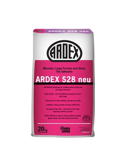 Ardex S28 Neu White 20kg Fast Setting Tile Adhesive - Tradie Cart