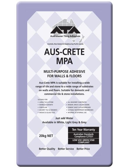 ATA Aus-Crete MPA White 20kg Tile Adhesive - Tradie Cart