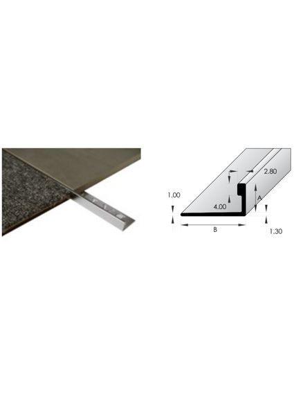 BAT Trims Aluminium Tiling Angle Matt Silver Anodised 10mm X 3m Long - Tradie Cart