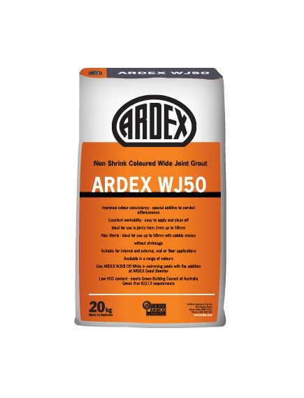Ardex WJ 50 Charcoal 20kg Wide Joint Grout - Tradie Cart