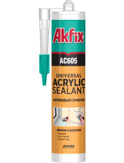 Akfix AC605 White 310ml Cartridge Acrylic Gap Filler - Tradie Cart