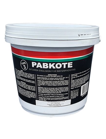 Tremco Pabkote 3 Black 20 Litres Economical Brush On Bituminous Emulsion - Tradie Cart