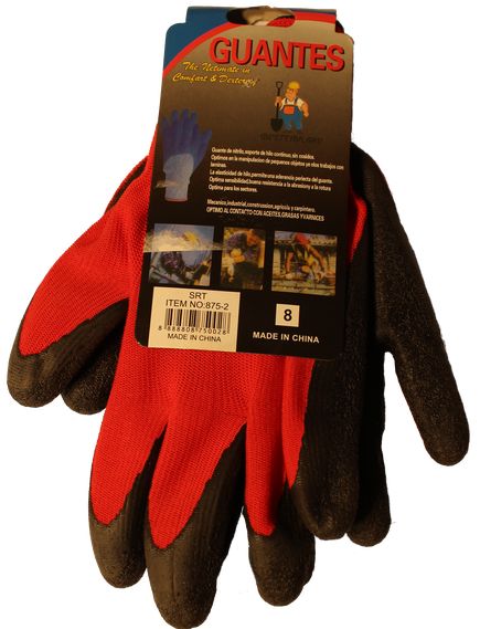 Guantes Gloves Size 8 Red - Tradie Cart