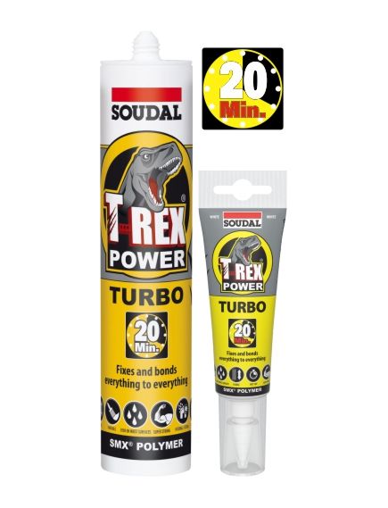 Soudal T-REX Power Turbo White 290ml Cartridge Sealant Adhesive - Tradie Cart