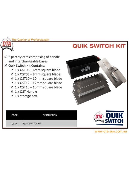 DTA Quick Switch Kit - Tradie Cart