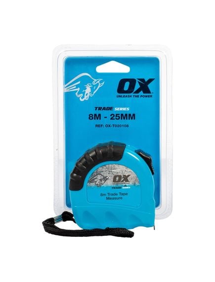 OX Tools Trade Tape Measure 8m - Tradie Cart