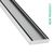 Lauxes Aluminum Slimline Tile Insert 21 Silk Silver 100mm X 21mm - Tradie Cart