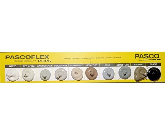 Pasco PascoFlex PU25 White 600ml Sausage Polyurethane Sealant - Tradie Cart