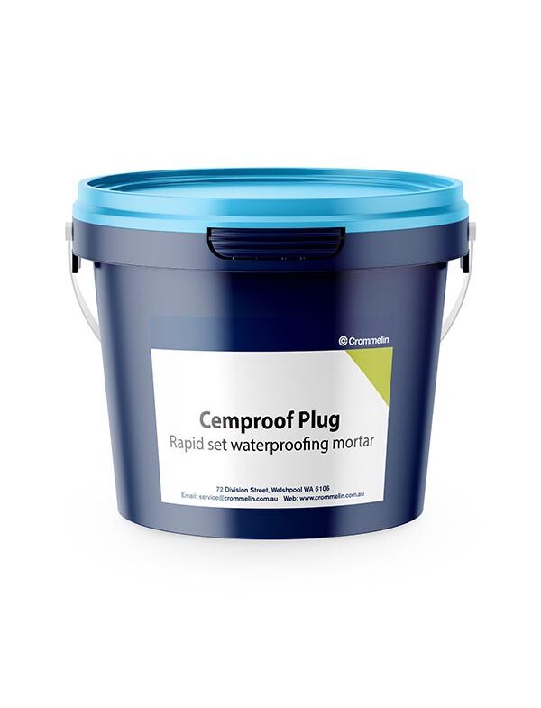 Crommelin Cemproof Plug Grey 20kg Water Plug - TradieCart