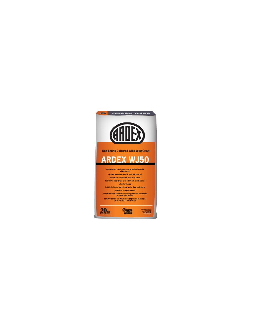 Ardex WJ 50 Charcoal 20kg Wide Joint Grout TradieCart